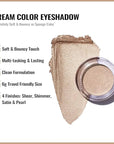 Oulac Shimmer Cream Eyeshadow also for Highlighter Blendable Eye Shadow Waterproof&Long Lasting with Moisturizing Formula Soft Shimmer Eye Make-up,Vegan & Cruelty-Free,6g 23