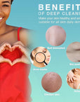 UJFQBH 6 Pieces African Bath Sponge African Net Long Net Bath Sponge Exfoliating Shower Body Scrubber Back Scrubber Skin Smoother,Great for Daily Use (Pink, Yellow, Purple, Blue, Black, Off-White)