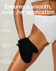 Bali Body Luxe Tanning Mitt | Self Tanner Applicator for Flawless, Streak-Free Coverage | Reusable Velvet Tan Mitt with Waterproof Barrier | Australian-Made for Mousse, Lotion & Spray