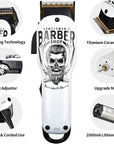 BESTBOMG® Updated Professional Hair Clippers Cordless Hair Haircut Kit Rechargeable 2000mAh Hair Beard Trimmer Haircut Grooming Kit with 6 Guide Combs & for Men/Father/Husband/Boyfriend