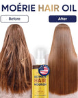 Moerie Ultimate Hair Oil for frizzy, dry and damaged Hair - Deeply Nourishing Rejuvenation - With Vitamin E, Jojoba & Hemp