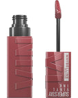 Maybelline Super Stay Vinyl Ink Longwear No-Budge Liquid Lipcolor Makeup, Highly Pigmented Color and Instant Shine, Witty, Mauve Nude Lipstick, 0.14 fl oz, 1 Count