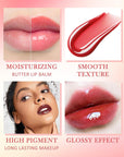 Lip Butter Balm Brown Sugar, Hydrating Tinted Butter Lip