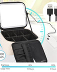 Relavel makeup bag with led