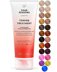 Four Reasons Color Mask - Red Copper - (27 Colors) Toning Treatment, Color Depositing Conditioner, Tone & Enhance Color-Treated Hair - Semi Permanent Hair Dye, Vegan and Cruelty-Free, 6.76 fl oz