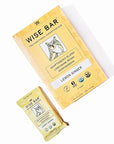 Wise Bar Adaptogen Mushroom Nutrition Bars | Lemon Ginger Flavor | 12 Count | Functional Mushrooms and Adaptogens Bar | Organic Nutrition Energy Bars, Vegan, Gluten Free