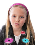 GirlZone Rainbow Fruity Lip Gloss Makeup Set for Kids and Girls, Fabulous Lip Balm Set for Kids with 6 Fruit Scented Lip Gloss, Lovely Gift Idea