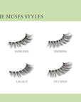 KISS Lash Couture The Muses Collection False Eyelashes, Legacy', 12 mm, Handmade, Refined Faux Silk, Contact Lens Friendly, Easy to Apply, Includes 1 Pair Reusable Strip Lashes (Pack of 2)
