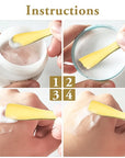 Sibba 3 Pieces Facial Massage Spatula Sticks Mini Skincare Tiny Spoons Face Eye Cream Lotion Makeup Applicator Tools Brush Set Reusable Skin Care Beauty Cosmetic Tool