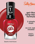 Sally Hansen Miracle Gel, Rhapsody Red, Long Lasting, Gel-Like Formula, No UV Lamp Needed, Opaque, Shiny Red Nail Polish
