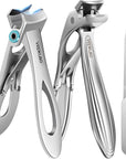 Toenail Clippers & Nail Clippers Set for Seniors - Heavy-Duty Long Handled Toenail Clippers for Thick Toenails, Men & Women | Hygienic Manicure Set | Gift Idea