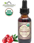 US Organic Cranberry Seed Oil, USDA Certified Organic,100% Pure & Natural, Cold Pressed Virgin, Unrefined in Amber Glass Bottle w/Glass Eyedropper for Easy Application (1 oz (30 ml))