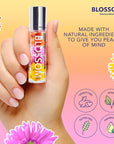 Blossom Roll on Lip Gloss, Scented Clear High Shine Moisturizing Lip Oil, Non Sticky, Infused with Real Flowers, Made in USA, 0.2oz, Mango