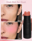 Cream Blush Stick Makeup for Cheeks, Natural Matte for Women-01