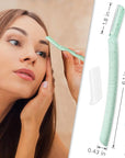 ennva Eyebrow Razor for Women | Dermaplane Facial Razor for Face | Hair Trimmer Face Razor for Body Use | Multipurpose Facial Hair Removal Disposable Blades Eyebrow Tool - 6pcs