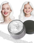 White Hair Color Wax - Temporary & Washable Hair Styling Mud Gel for Men, Women, Kids,For Halloween, Cosplay, Party, Crazy Hair Day & Children's Day