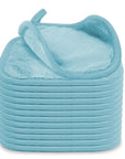 Makeup Remover Cloth 12 Pack, Ultra Soft and Reusable Microfiber Makeup Remover Towels for All Skin Types, Perfect Face Towels for Women, 6 Inch X 6 Inch, Blue
