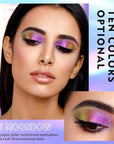 MAKI YIKA 3Pc Glitter Eyeshadow Liquid Multichrome Eyeshadows Long Lasting, Metallic Chameleon Eye Shadow Smudgeproof Holographic Eye Topper Glitters (#1+5+6)
