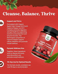 Cleansing Apple Cider Vinegar Capsules - ACV Cleanse and Detox Pills for Gut and Digestive Health with Slimming Cayenne - Extra Strength ACV Capsules for Gut Cleanse and Full Body Detox (60 Servings)