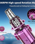 2025 Rechargeable Nose and Ear Hair Trimmer With LED Dispaly for Women Men,4 in 1 Painless Eyebrow & Facial Hair Trimmer with Powerful Motor,Ladies Wet & Dry Electric Razor for Travel (Pink)