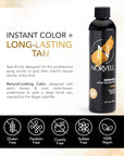 Norvell Spray Tan Solution Cosmo 8 fl oz – Professional Sunless Tanning Formula With a Blend of Warm Brown & Cool Violet Brown Undertones, Long Lasting Handheld Self Tanning Spray