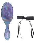 Wet Brush Original Detangler Hair Brush Elphaba (Wicked) Kit - Ultra-Soft IntelliFlex Bristles - Detangling Brush Glides Through Tangles For All Hair Types (Wet Dry & Damaged) - 1 Brush & 1 Bow