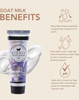 Dionis - Goat Milk Skincare Scented Hand Cream (1 oz) Set of 6, Moisturizing Lotion for Dry Skin, Good for Sensitive Skin, Cruelty-free and Paraben-free (Lavender Vanilla)