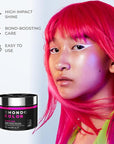 XMONDO Hair Color Super Pink Hair Healing Semi Permanent Color | Vegan Formula with Hyaluronic Acid to Retain Moisture, Vegetable Proteins to Revitalize, and Bond Boosting Technology, 8 Fl Oz 1-Pack