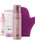 MineTan Ultra Dark Deluxe Bronze Self Tanner Bundle | Achieve Ultra Dark Bronzed, Glowing Skin From Head To Toe - Includes 4 Items, Self Tanner Foam, Self Tanning Lotion, Face Tanner & Self Tan Mitt