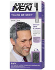 Just For Men Touch of Gray, Mens Hair Color Kit with Comb Applicator for Easy Application, Great for a Salt and Pepper Look - Black, T-55, Pack of 1