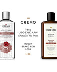 Cremo Body Wash Men, A Sophisticated Blend of Distillers Spice, Fine Bourbon and White Oak, 16 Fl Oz