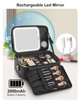 Relavel makeup train case with