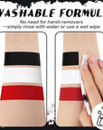 BOBISUKA White Face & Body Paint Stick Water-Based Washable Face Paint Makeup Stick for Halloween Clown, Joker, Skeleton, Zombie, Mime, Cosplay, SFX, Sports Eye Black & Costume Party