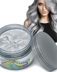 Temporary Grey Hair Color Wax,Natural Hair Spray Color Washable For Kids Women Men For Dark Light Hair Hairstyle Cosplay Halloween Party Christmas Diy Hairstyle