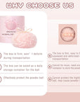 Highlighter Makeup Powder Plush Peach Ball Puff Glitter