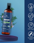 Botanic Hearth 100% Pure Rosemary Oil For Hair Growth (6.7 fl oz) Infused With Biotin, Jojoba & castor Oil | Nourishing & Volumizing | Non GMO Verified