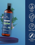 Botanic Hearth 100% Pure Rosemary Oil For Hair Growth | Infused with Biotin, Jojoba, Castor Oil | Hair Oil Repairs Dry Damaged Hair, Strengthening, Healthier - Hair Tonic, 6.7 fl oz (pack of 2)