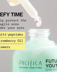 Pacifica Future Youth Time Shift Eye Serum – Peptide Eye Serum for Fine Lines & Dark Circles, Lifting & Firming Under Eye Treatment w/Flora + Peptide-11, Unscented Hydrating Gel for All Skin Types