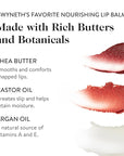 goop Beauty Lip Balm Trio | Clean Moisturizer for Chapped, Cracked & Dry Lips | Clear, Garnet, & Rose | Tinted for Sheer Color | Petroleum Free | 0.16 fl oz Each