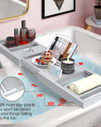 Artmalle bathtub tray bath caddy