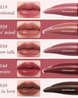 Juicy Lip Plumping Gloss, Tinted Lip Gloss Lip Plumper, Hydrating Moisturizing Lip Tint Stain, Highly Pigmented Shine Glossy Lip Oil, Long-Lasting Lip Gloss For Women Girls Dry Lip Care-04#