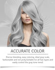 2-in-1 Natural Essence Extract Silver Hair Dye, Caremey No Bleaching SilverGrey & Smoke Grey Hair (2pcs)