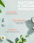 Vanilla Coconut Shower Gel Body Wash - USA Made with Organic & Natural Ingredients, Moisturizing Cleansing Gel for Women, Gentle & Non Toxic Daily Wash for Sensitive Skin, Clean Body Soap Liquid