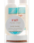 Pure Fiji Spa Gift for Women - Body Gift Box Include: Body Lotion 1Fl.Oz, Nourishing Exotic Oil 1 Fl.Oz, Body Butter 0.5oz & Sugar Rub 2oz, Scent White Gingerly