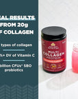 Ancient Nutrition Collagen Peptides Powder, Multi Collagen Protein, Women & Men, Vitamin C, Probiotics, Hydrolyzed Collagen, Supports Skin, Joints, Gut Health, Strawberry Lemonade, 24 Servings