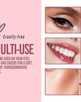KIMUSE Multi Stick Trio Face Makeup, Cream Blush Stick for Cheeks & Lips, Contour Stick & Highlighter Makeup Sticks for All Skin