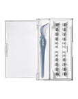 KISS imPRESS Falsies Long Lasting Self Adhesive Eyelashes, ‘Demi Bold’, 5 Day Extended Wear, 24 Medium Volume Lash Clusters (5,6,8,10,12, & 14mm), Precision Non-Stick Applicator
