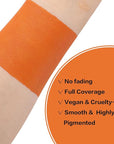BADCOLOR Orange Face Body Paint Stick, Cream Blendable Eye Black Full Body Paint Makeup for Halloween SFX Makeup Cosplay Joker Zombie Vampire Costume Parties