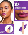 Oulac Waterproof Lipliner Pencil Set - Smooth and Creamy, Retractable Lip Makeup for Precision Application, Vegan & Cruelty-Free, 08+11+LL09