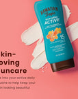 Hawaiian Tropic and Banana Boat Sunscreen Bundle with SPF 15 Lotion and SPF 50 Lip Balm Twin Pack